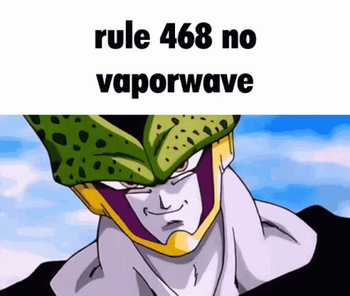 Rule468 No Vaporwave GIF - Rule468 No Vaporwave Dragon Ball Z GIFs