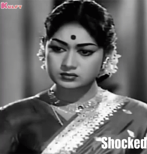 Shocked Savitri GIF
