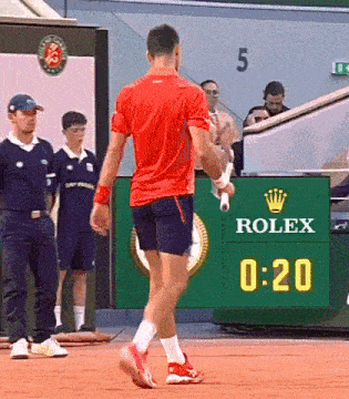 Novak Djokovic Racket Tap GIF - Novak Djokovic Racket Tap Tennis Racquet GIFs