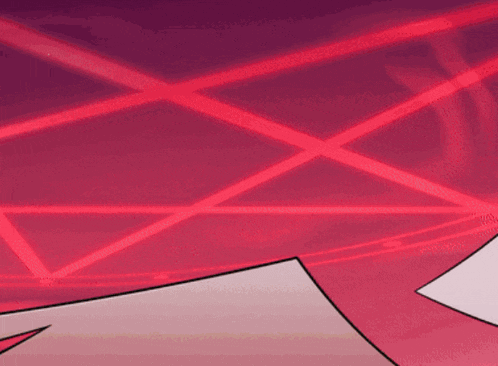 a pink and white cartoon character with a purple background