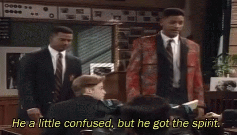 He A Little Confused He Got The Spirit GIF - He A Little Confused He Got The Spirit Will Smith GIFs
