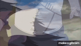 a close up of a person 's stomach with the words make a gif.com at the bottom of the screen .