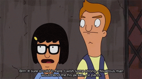 Bobs Burgers Tina Belcher GIF - Bobs Burgers Tina Belcher It Sure Is Cold In Here GIFs