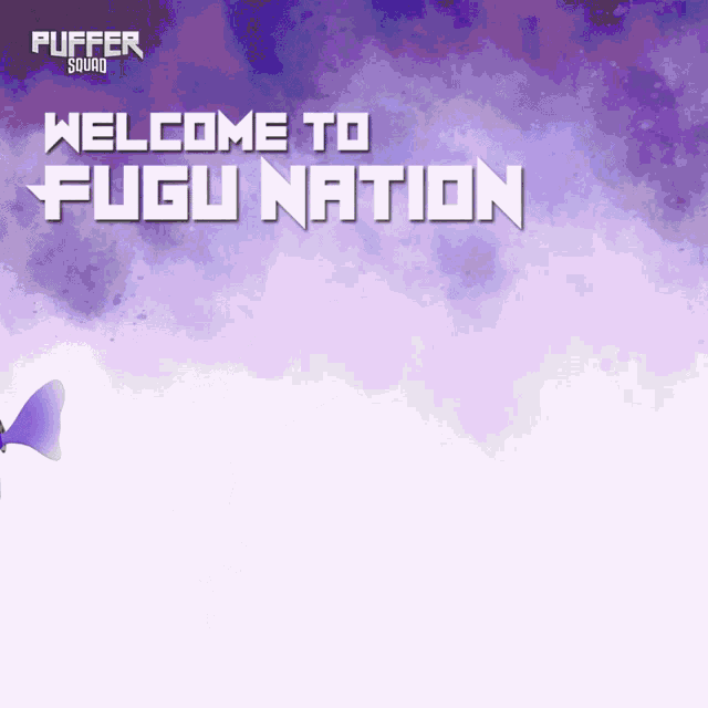 Welcome To Fugu Nation Puffer Squad Welcomes You GIF - Welcome To Fugu Nation Puffer Squad Welcomes You Purple Puffersquad GIFs