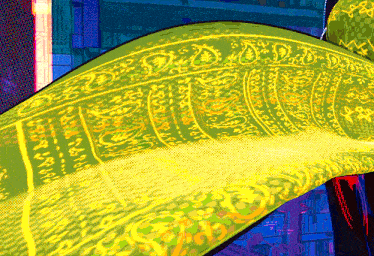 a colorful drawing of a snake with the letters d and e on it