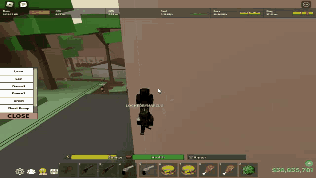 a screenshot of a video game that says locked by marcus at the top