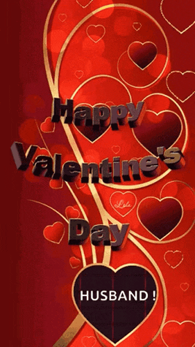 a happy valentine 's day card for husband