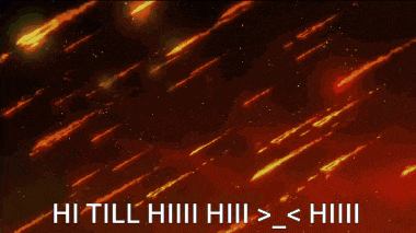 a pixel art drawing of a person with the words hi till him written below