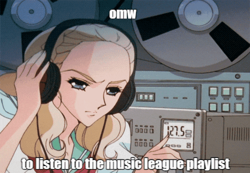 a girl wearing headphones is pointing at a display that says 127.5 on it