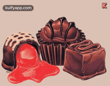 a drawing of three chocolates with commentsguru.com written on the bottom