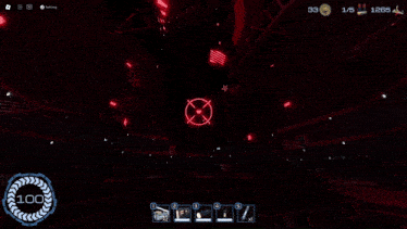 a screenshot of a video game with the number 100 on the bottom