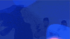 a blue and pink background with the word jika in yellow
