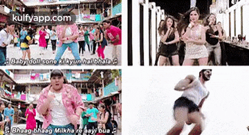 a group of people are dancing in a room with the words kulfyapp.com written on the bottom