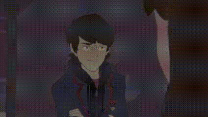 a cartoon character is smiling and looking at the camera .