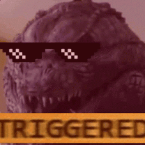 Godzilla Triggered GIF - Godzilla Triggered Shades GIFs