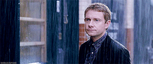 Rain GIF - Sherlock Watson Martin Freeman GIFs