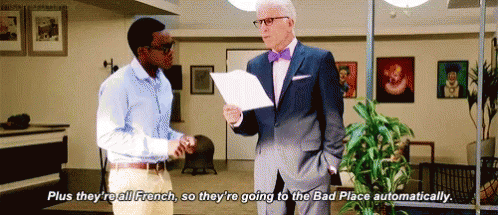 The Good Place French GIF - The Good Place French The Bad Place GIFs