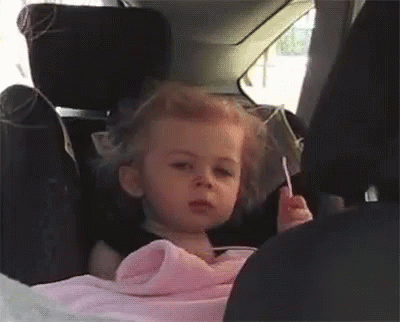 Eye Roll From The Car Seat GIF