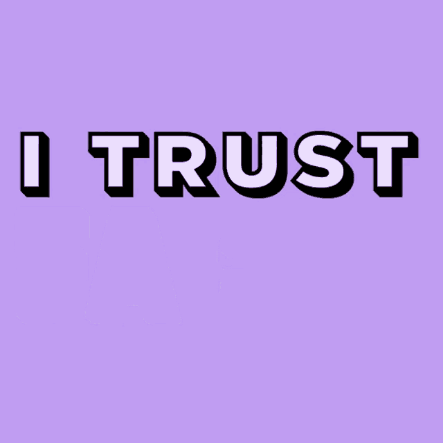 a purple background with the words " i trust facts " on it