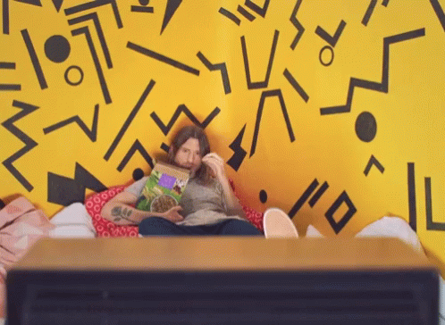 Focus Eating On The Bed GIF - Focus Eating On The Bed Lazy GIFs