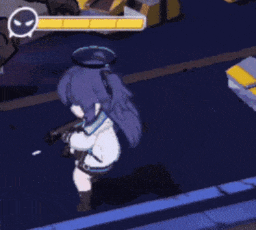 a cartoon character is flying through the air with a suitcase behind him