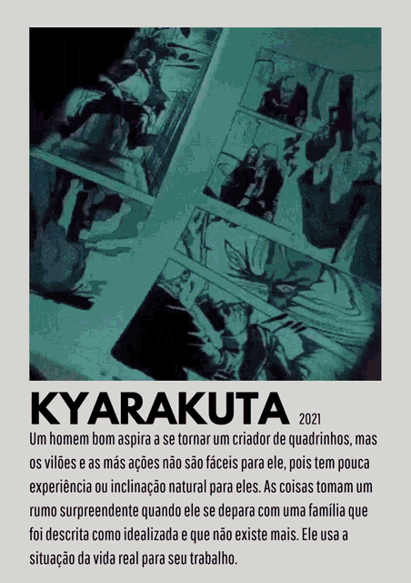 a poster that says kyarakuta 2021 on the top of it
