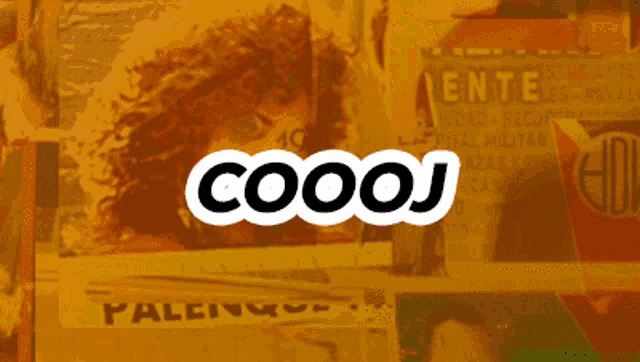 a coooj logo is displayed on a yellow background