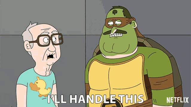 a cartoon character says " i 'll handle this "