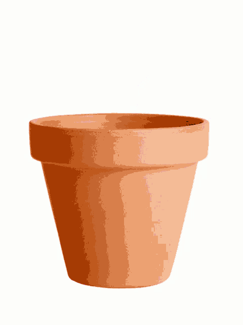 a purple dildo is sticking out of a brown pot