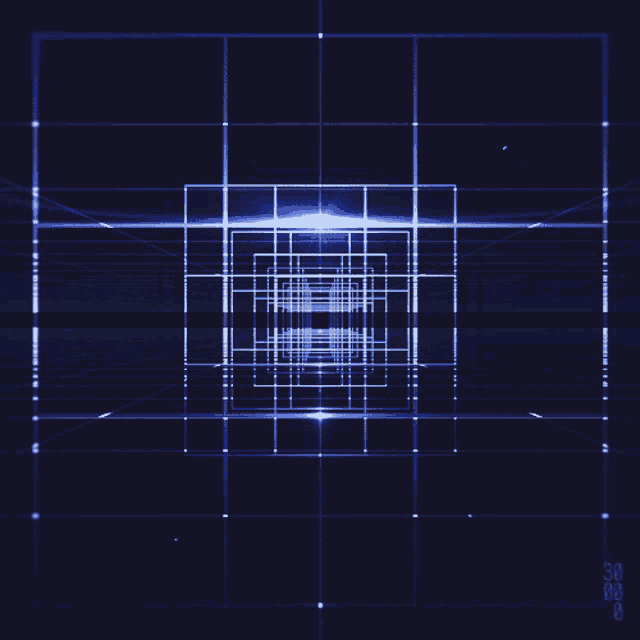 a dark blue background with a grid of squares and the number 30 on it