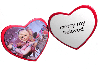 a heart shaped mirror with the words mercy my beloved written on it