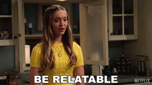 Be Relatable Brooke Bishop GIF - Be Relatable Brooke Bishop The Expanding Universe Of Ashley Garcia GIFs