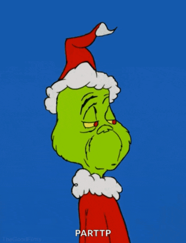 a cartoon of grinch with parttp written on the bottom right