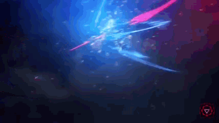 a computer generated image of a person holding a sword in a dark room