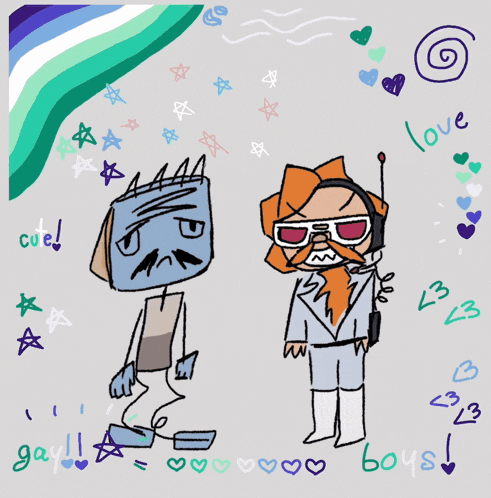 a drawing of a cartoon character with the word love on the bottom right