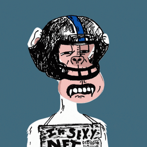 a cartoon of a monkey wearing a hat and a shirt with flowers on it