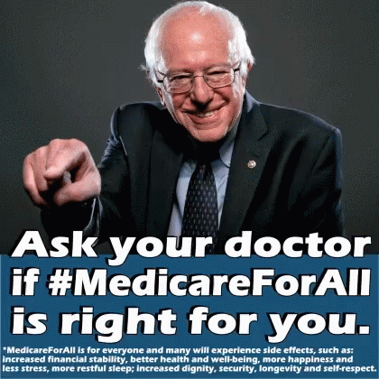 Medicare For All Bernie Sanders GIF - Medicare For All Bernie Sanders Bernie2020 GIFs