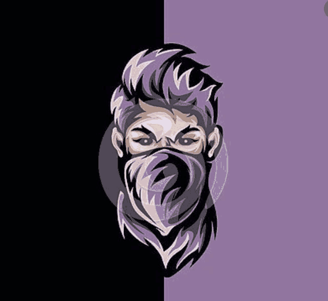 a man with a beard wearing a mask on his face .