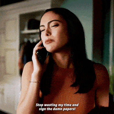 Riverdale Veronica Lodge GIF - Riverdale Veronica Lodge Stop Wasting My Time And Sign The Damn Papers GIFs