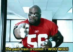 Terry Tate Office Linebacker GIF - Terry Tate Office Linebacker Pain Train Is Coming GIFs