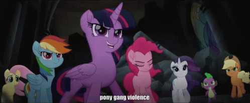 Pony Gang Violence Pony Friends GIF - Pony Gang Violence Pony Gang Pony Friends GIFs