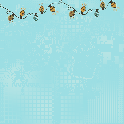 an advertisement for spot designo comercial with a santa hat and christmas lights
