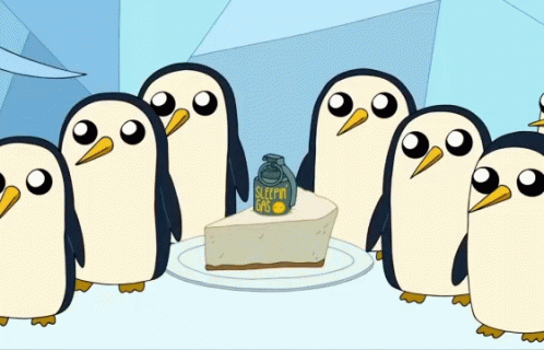 Gunter Pingu Adventure Time GIF - Gunter Pingu Adventure Time Cake GIFs