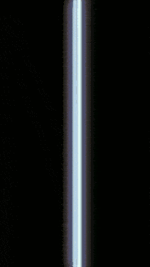 a blurred image of a person 's face with a blue line between them