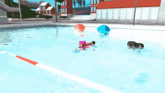 Swimming Away Roblox GIF