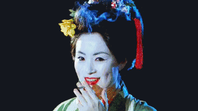 Smoking Geisha GIF - Smoking Geisha Blade Runner GIFs