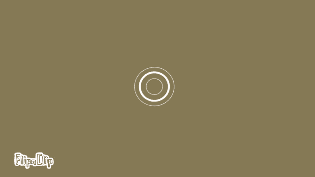 a brown background with white circles and the word flipaclip