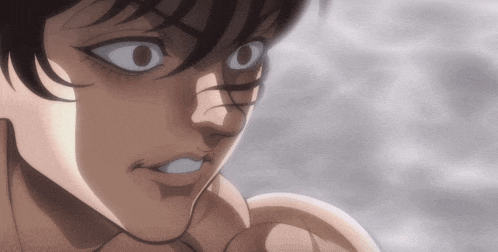 a close up of a cartoon character 's face with a big eye