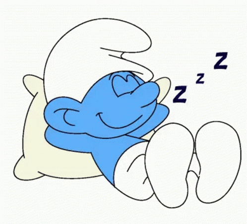 Smurf Sleeping GIF - Smurf Sleeping Sound Asleep GIFs