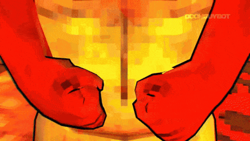 a cartoon drawing of a person 's fist with the words doomguybot written on the bottom